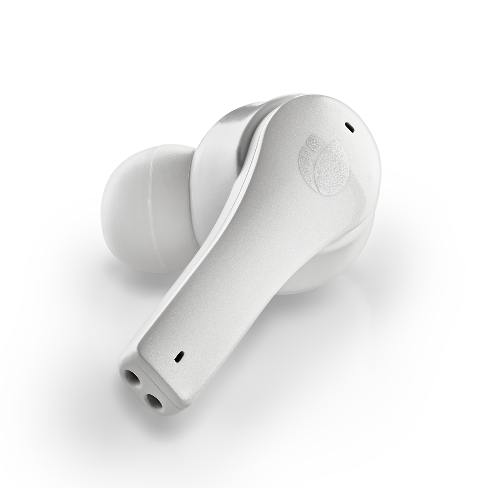 Ngs Artica 24Hr TWS Bluetooth 5.1 White wireless earbuds with long battery life – available at Keans Claremorris
