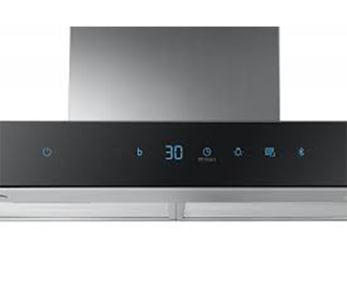 Samsung 90cm T-type Wall Mounted Hood with Stainless Steel and Black Glass - Keans Claremorris
