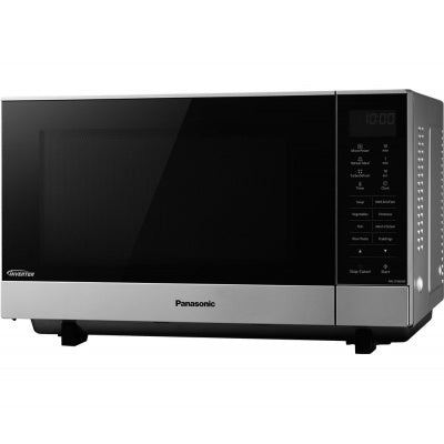 Panasonic NN-SF464MBPQ 27L 900W microwave oven, sleek black design, available at Keans Claremorris.
