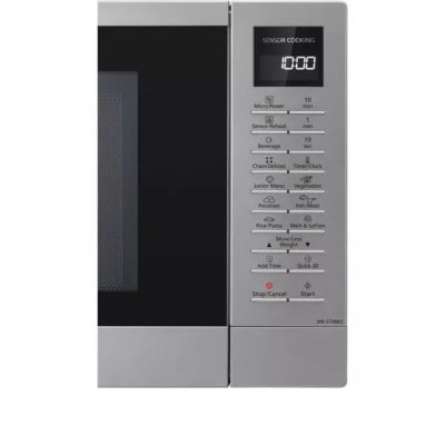 Panasonic Solo Microwave NN ST48KSBPQ Stainless Steel, compact design, available at Keans Claremorris