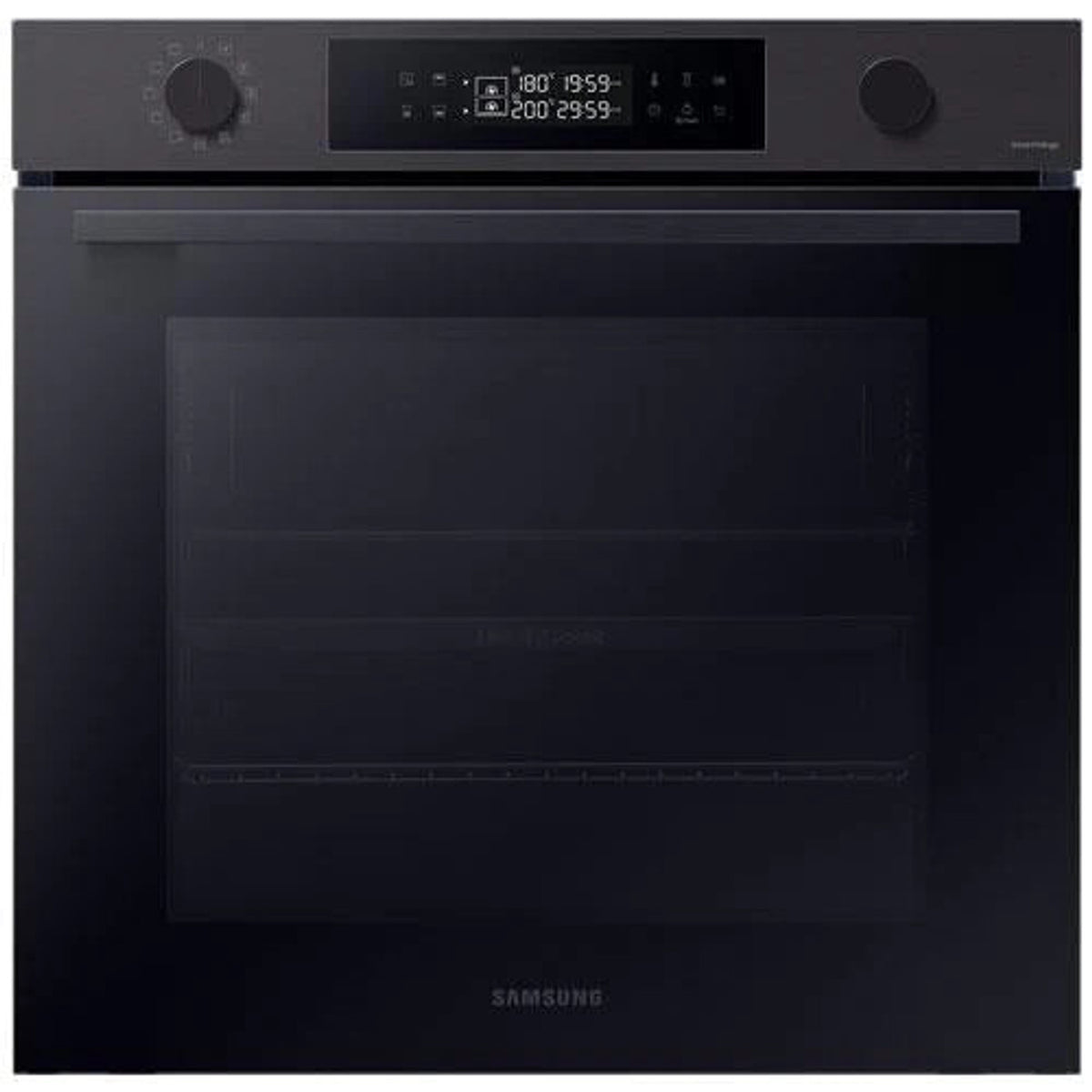Samsung Series 4 Pyrolytic Dual Cook Single Oven, 76L, Black Stainless, WiFi Smart, Self-Cleaning - Kean’s Claremorris –