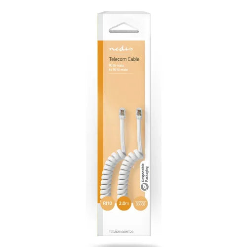 Nedis Telephone Handset Cable 2 Metre Keans Claremorris