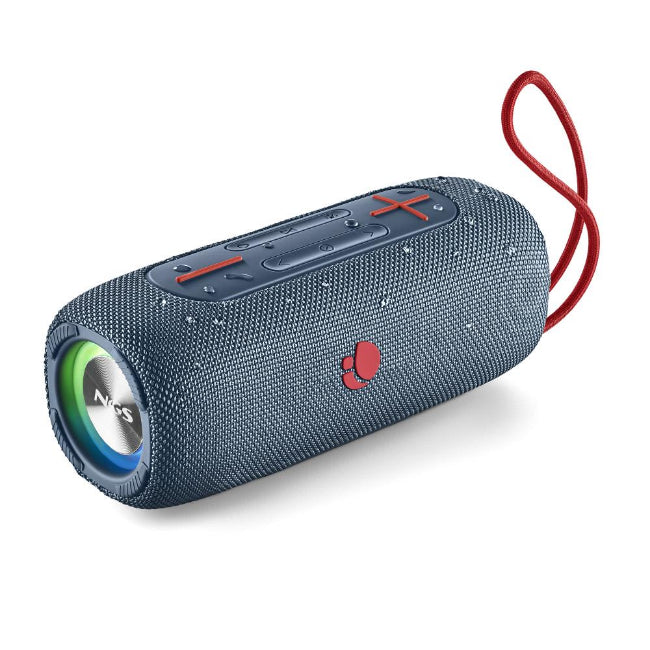 NGS Nitro 3 Blue 30W Bluetooth 5.0 Speaker, IPX5 splash-resistant, 10hr battery, TWS, USB/TF/AUX inputs – Keans Claremorris