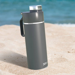 Ninja Thirsti 530ml Grey Insulated Travel Bottle DW1801EUUKGY - Keeps Drinks Hot or Cold | Keans Claremorris