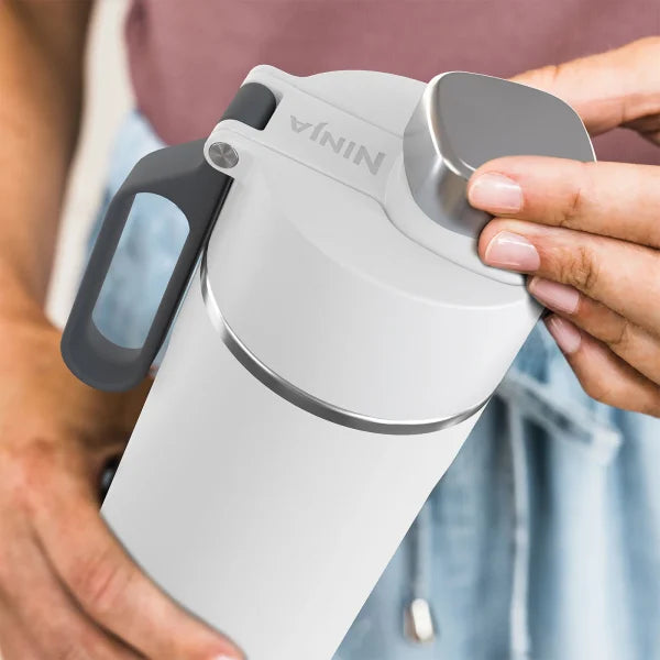 Ninja Thirsti 700ml White Travel Bottle DW2401EUUKWH – Leakproof, BPA-free, Keans Claremorris