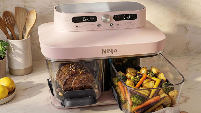 Ninja CRISPi DualZone 8-Function Glass Air fryer - Rose Quartz - Image 2