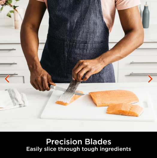 Ninja Foodi StaySharp 6-piece knife block with integrated sharpener, durable kitchen set - Keans Claremorris