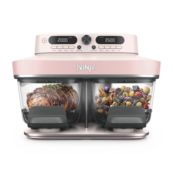Ninja CRISPi DualZone 8-Function Glass Air fryer - Rose Quartz-Keans-Claremorris