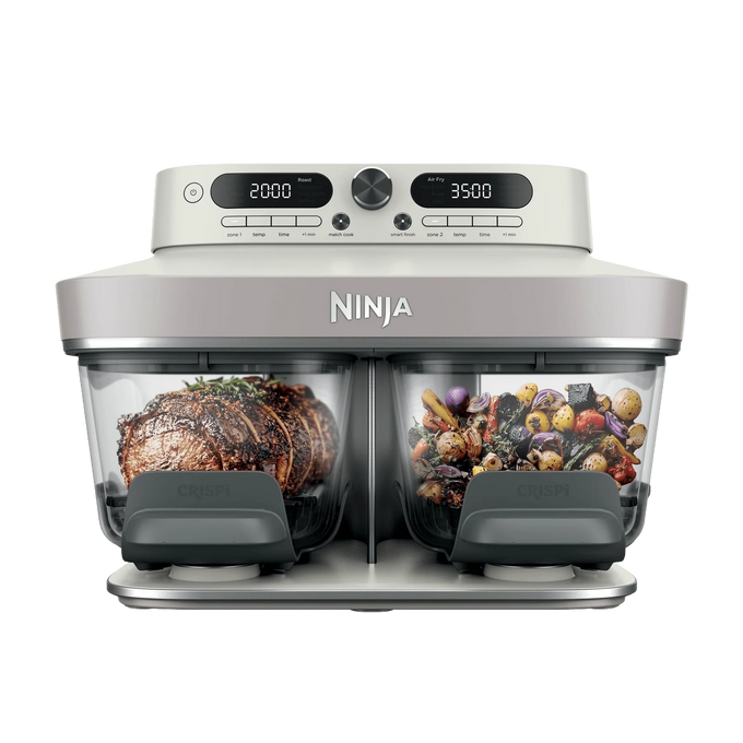 Ninja Crispi DualZone 8-Function Glass Air Fryer – Bone | DD102UKIV2 Keans Claremorris