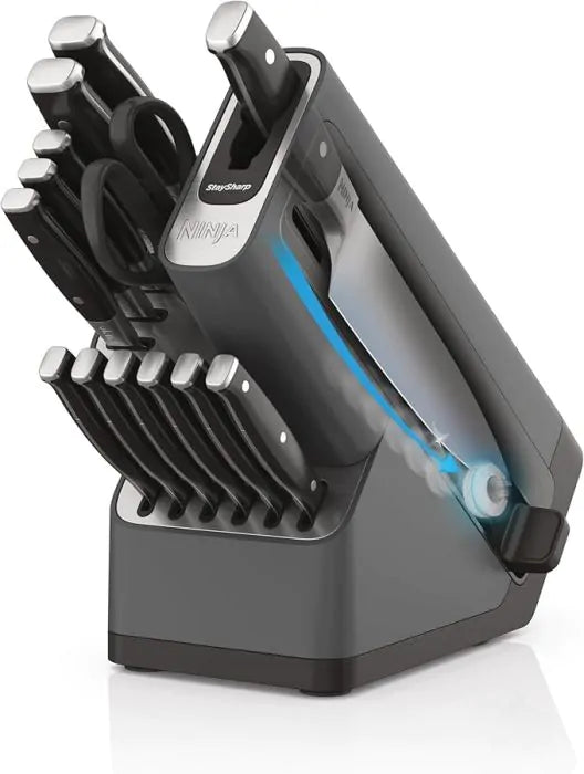 Ninja Foodi StaySharp Knife Block with Integrated Sharpener – Deluxe 14-Piece Set | Keans Claremorris