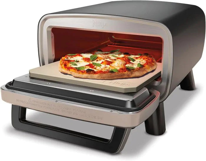 Ninja MO201UK Stainless Steel Electric Outdoor Pizza Oven & Air Fryer, 4-in-1, 370°C, 12" Pizza, Keans Claremorris