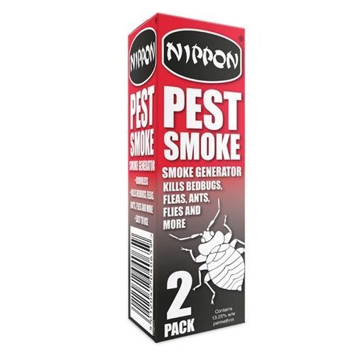Nippon Pest Smoke Generator kills bedbugs, fleas, cockroaches; odourless, easy to use. Available at Keans Claremorris.