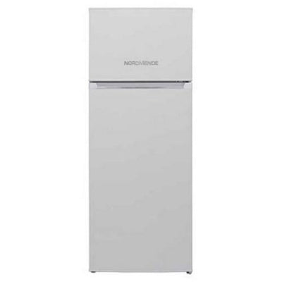 Nordmende RFF266WH white freestanding fridge freezer 213L capacity, auto defrost, chrome handles – Keans Claremorris