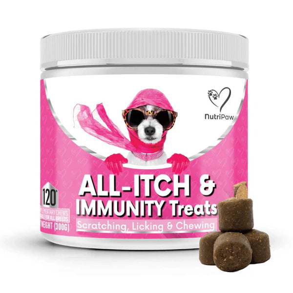 Nutri Paw All Itch & Immunity Treats for Dogs – 120 Soft Chews Keans Claremorris
