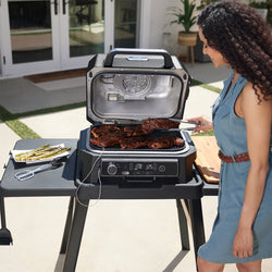 Ninja Woodfire Pro XL Outdoor Electric BBQ Grill & Smoker in Black & Grey - OG850UK | Keans Claremorris