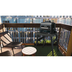 Ninja Woodfire Pro XL Outdoor Electric BBQ Grill & Smoker in Black & Grey, OG850UK, available at Keans Claremorris