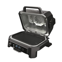 Ninja Woodfire Pro XL Electric BBQ Grill & Smoker in Black & Grey, outdoor cooking, Keans Claremorris
