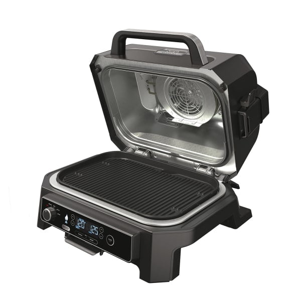 Ninja Woodfire Pro XL Electric BBQ Grill & Smoker in Black & Grey, outdoor cooking, Keans Claremorris