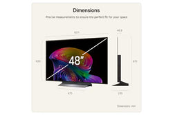 LG 48'' OLED Evo AI C6 4K Smart Tv| OLED48C64LA.AEI