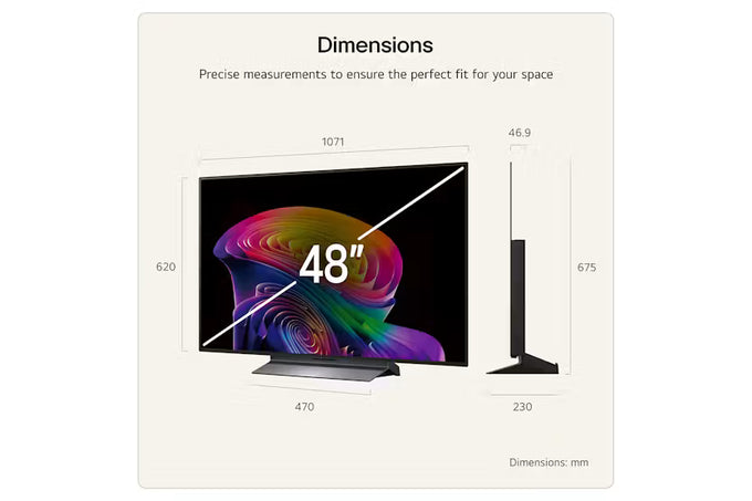 LG 48'' OLED Evo AI C6 4K Smart Tv| OLED48C64LA.AEI - Image 2