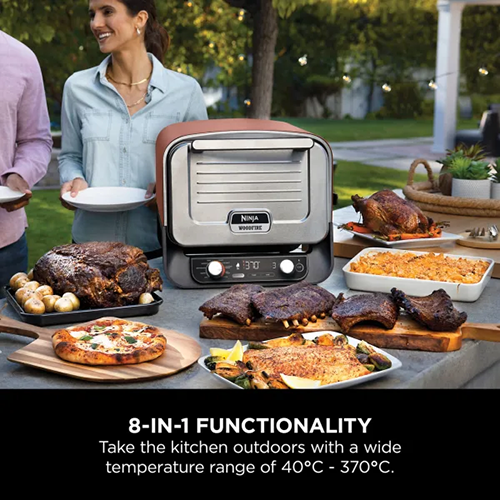 Ninja Woodfire Electric Outdoor Oven in Terracotta – OO101UK, durable and stylish, available at Keans Claremorris