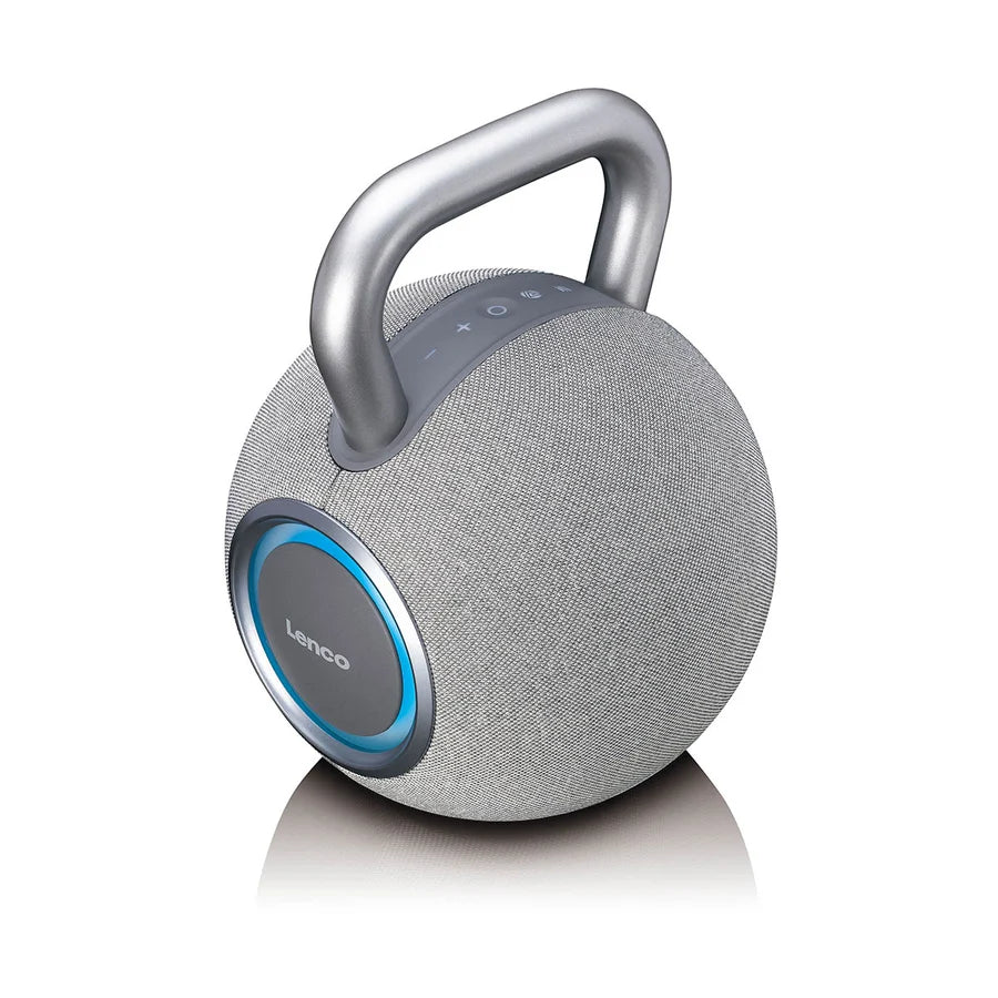 LENCO 360° Bluetooth speaker with Auracast - Grey | ORBITA-360GY - Image 3