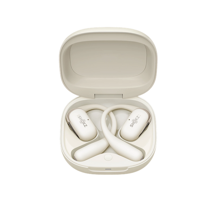 Shokz OpenFit 2 Open-Ear True Wireless Earbuds – Beige Gold - Image 1