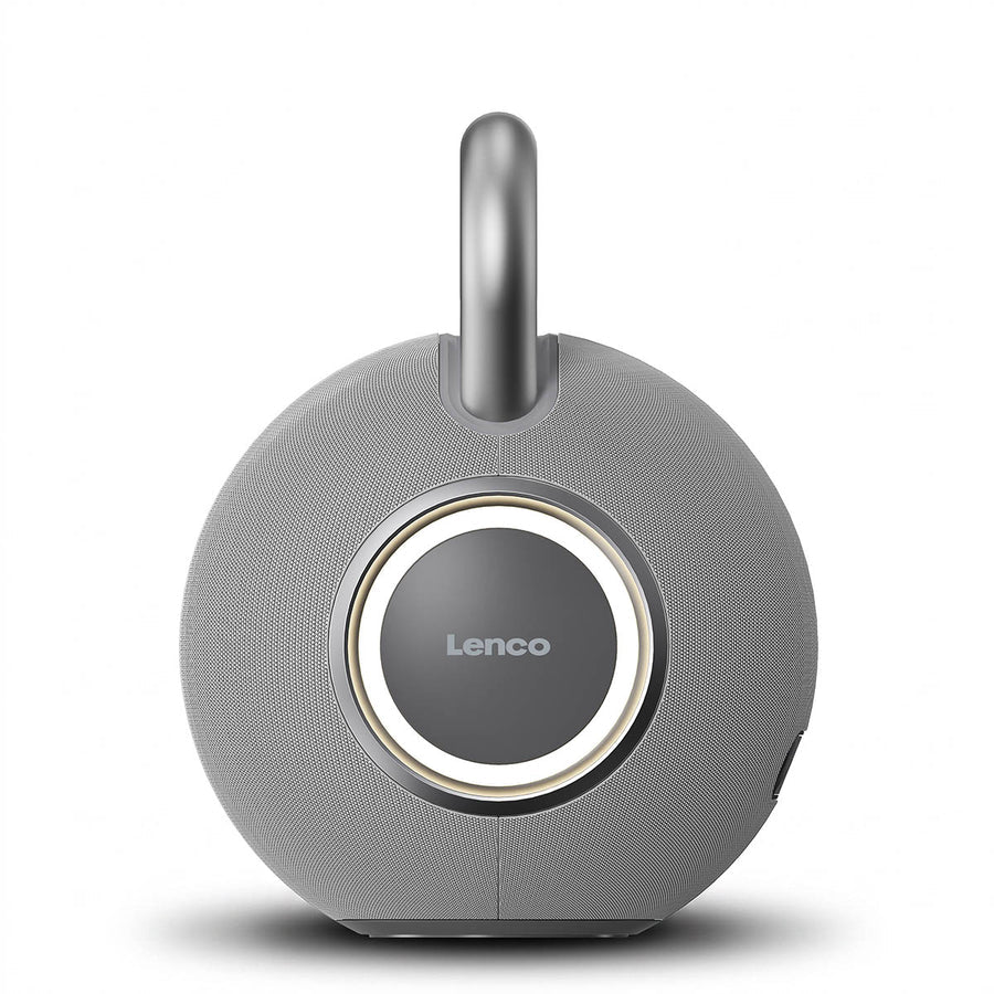 LENCO 360° Bluetooth speaker with Auracast - Grey | ORBITA-360GY - Image 4