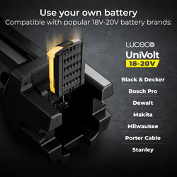 18V Battery Tripod Worklight 7000lm 6500K with Adaptors | LILTPV750G65-01