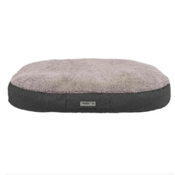 Orthopaedic Oval Dog Bed Grey with memory foam, non-slip, washable cover, supportive joint relief – Keans Claremorris