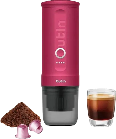 Outin Nano Portable Espresso Machine - Crimson Red| OTEM-01-CR Keans Claremorris