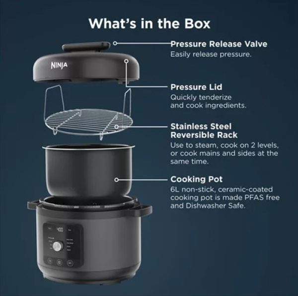 Ninja Hyper Heat 9 in 1 Pressure and Rice Cooker| PC201UK - Image 2