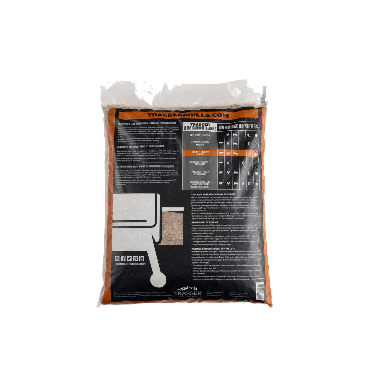 Traeger Hickory Wood Pellets 9kg for Smoking and Grilling - Keans Claremorris