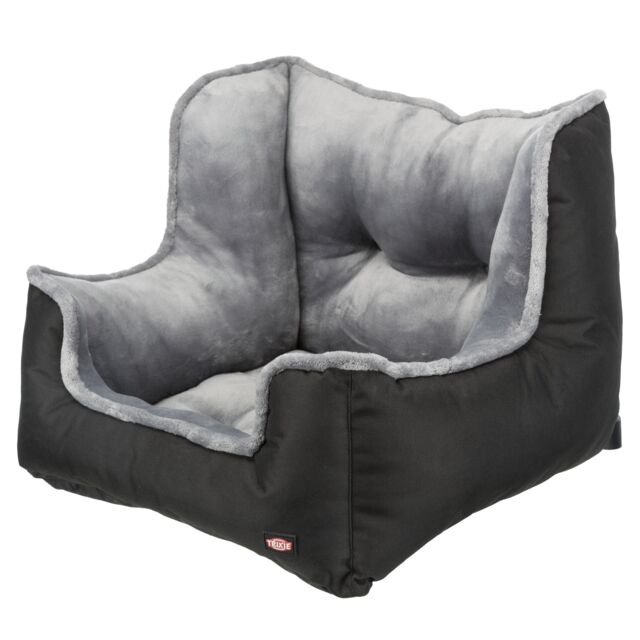 Car seat for small dogs 50x40x50cm in black and grey, comfortable pet travel accessory from Keans Claremorris