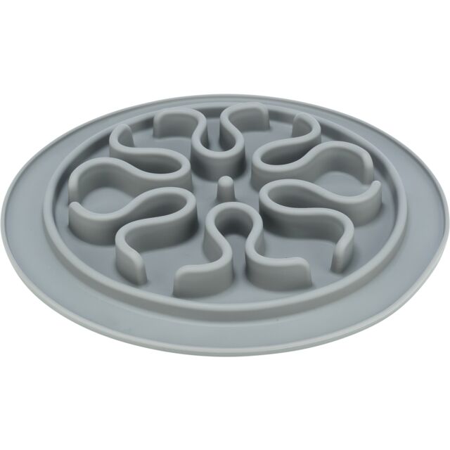 Slow Feed Feeding Mat for dogs, non-slip silicone, prevents gulping, suitable for wet & dry food, 24cm, Keans Claremorris