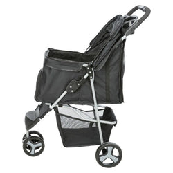 Pet Buggy Stroller for pets with mesh windows and storage basket – lightweight, durable design by Keans Claremorris