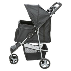 Pet Buggy Stroller for pets with mesh windows and storage basket – comfortable ride by Keans Claremorris