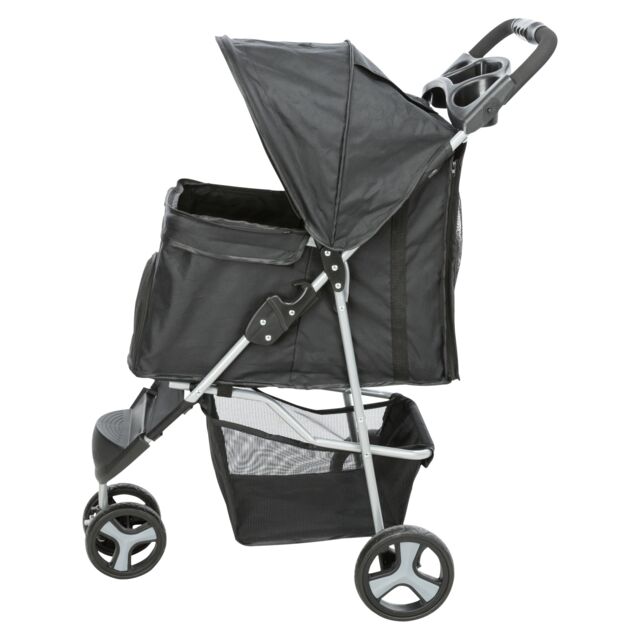 Pet Buggy Stroller for pets with mesh windows and storage basket – comfortable ride by Keans Claremorris