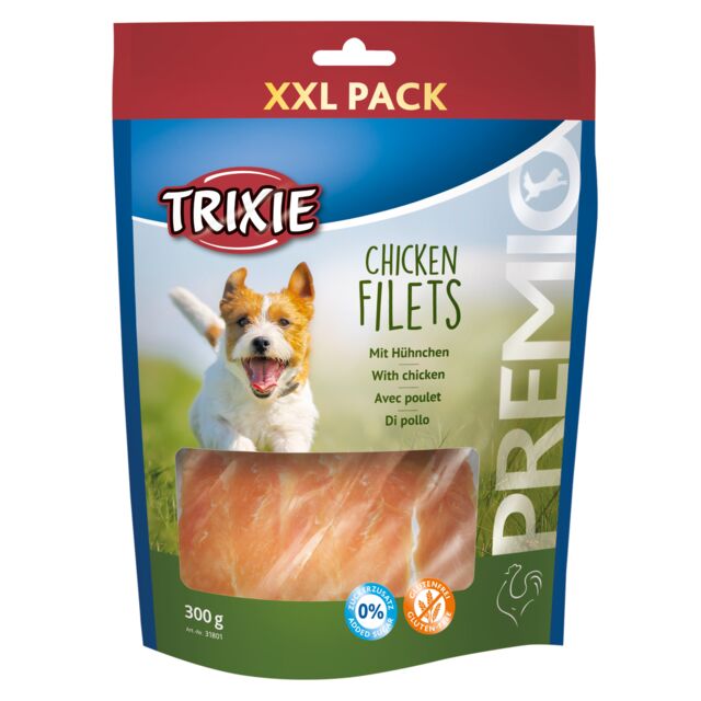 Premio Chicken Fillets 300g, 85% meat, protein-rich, no added sugar, wheat-free, resealable bag – Keans Claremorris.