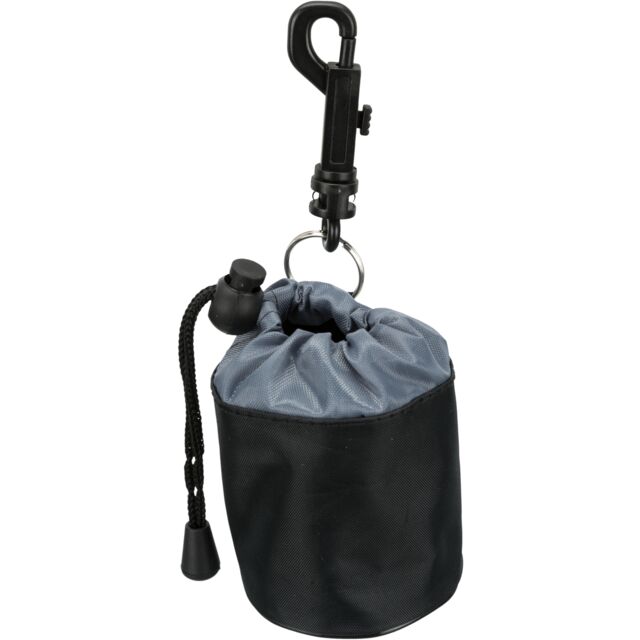 Mini Snack Bag with drawstring closure and trigger hook, polyester, 7x9 cm, ideal for dog training snacks – Keans Claremorris