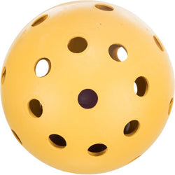Ball with Holes 7cm for blind dogs, natural rubber toy with bell, sensory play by Keans Claremorris