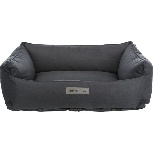 Trixie Farello Dark Grey Dog Bed 100x70cm, comfortable pet cushion - available at Keans Claremorris