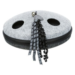 Wiggle & Fumble Cat Toy with felt cover, rattling ball, 23cm diameter, interactive fun for cats – Keans Claremorris