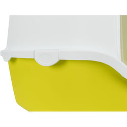 Vico Hooded Litter Tray in Yellow - Covered Cat Litter Box for Odor Control | Keans Claremorris