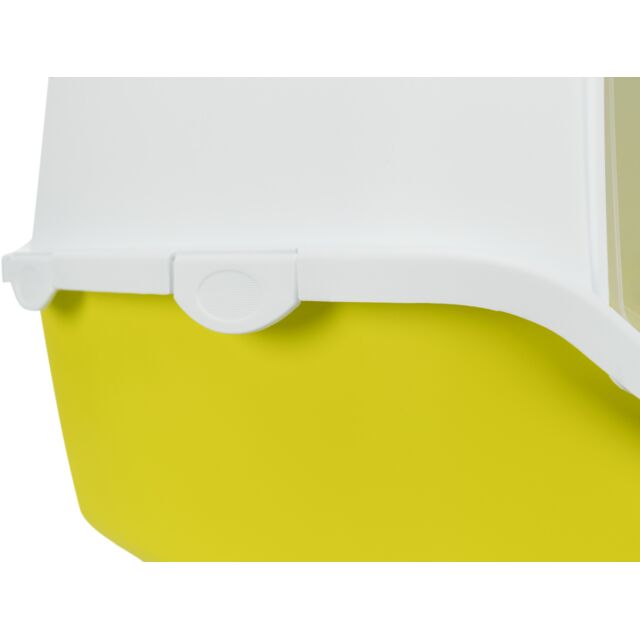 Vico Hooded Litter Tray in Yellow - Covered Cat Litter Box for Odor Control | Keans Claremorris
