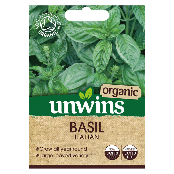 Organic Herb Basil Italian Seeds