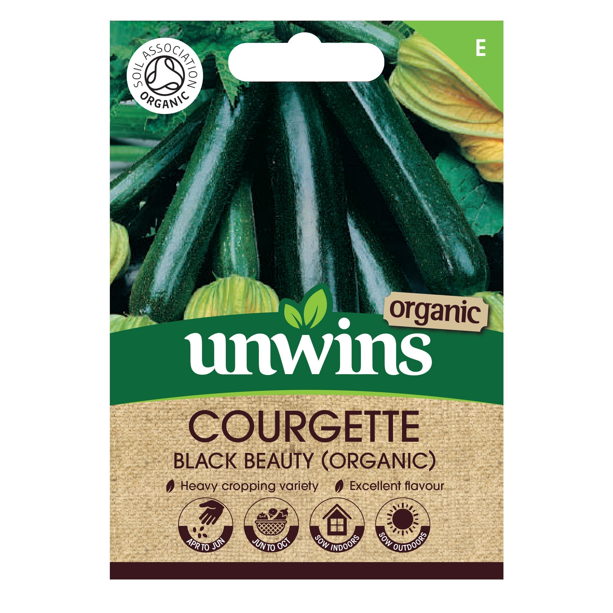 Organic Courgette Black Beauty Seeds