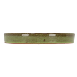 Glazed Saucer Green 25cm