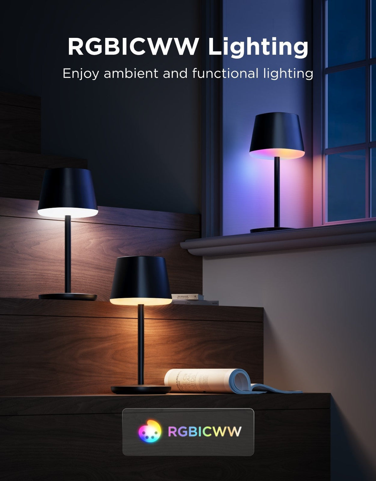 Govee Table Lamp Classic S With Battery | R1741B11 - Image 2