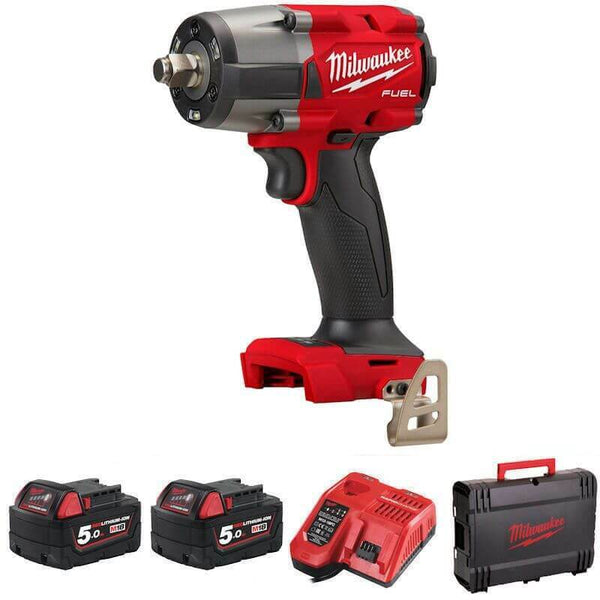 Milwaukee M18FHIW2F12-502X M18 FUEL 18V 1/2" High Torque Impact Wrench (2x5Ah)